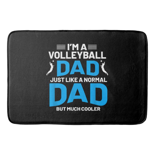 Tapis De Bain Cadeau De Volley-Ball Mignonne Pour Les Pères Et L (Devant)