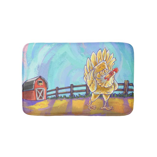Tapis De Bain Cadeaux et accessoires de poulet (Devant)