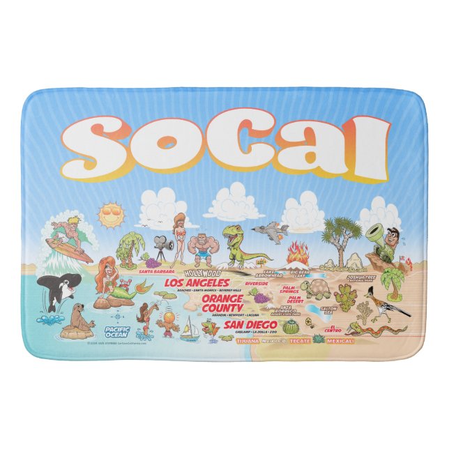 Tapis De Bain Californie du Sud (Devant)