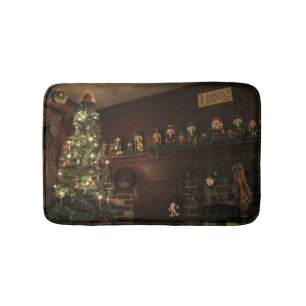Tapis De Bain Campagne coloniale primitive Fête de Noël