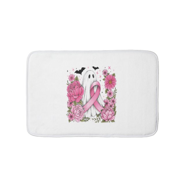 Tapis De Bain Cancer du sein Halloween Ghost Boho (Devant)