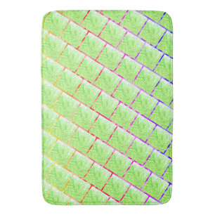 Tapis De Bain Capa de Iphod, quadrados verdes e linhas coloridas