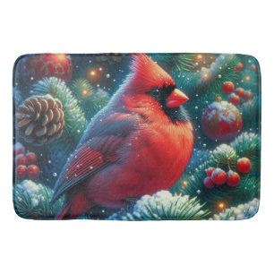 Tapis De Bain Cardinal de Noël/hiver