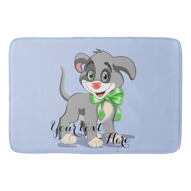 Tapis De Bain Caricature pour chiot (Devant)