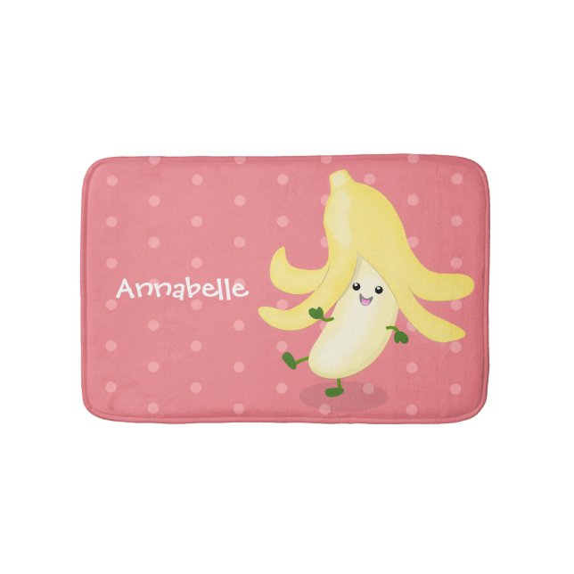 Tapis De Bain Caricature sur la banane de Cute kawaii (Devant)