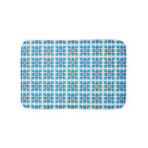 Tapis De Bain Carré motif de la mer géométrique moderne