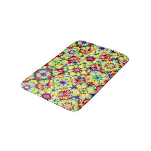 Tapis De Bain Carrelage méditerranéen, Carreaux d'encre d'alcool
