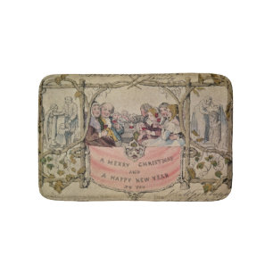 Tapis De Bain Carte de Noël, exemple de Noël connu