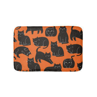 Tapis De Bain Cartoon Chats Motif tiré à la main