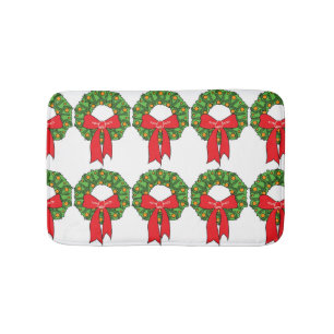 TAPIS DE BAIN "CARTOON CHRISTMAS WREATH" BATH MAT