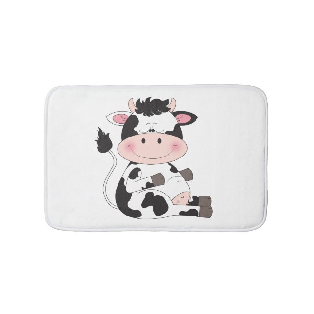 Tapis De Bain Cartoon de vache bébé mignon (Devant)