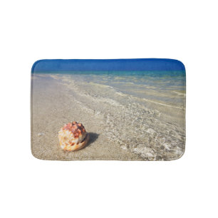 Tapis De Bain Casque Shell dans Lagoon tropical Cassis Rufa