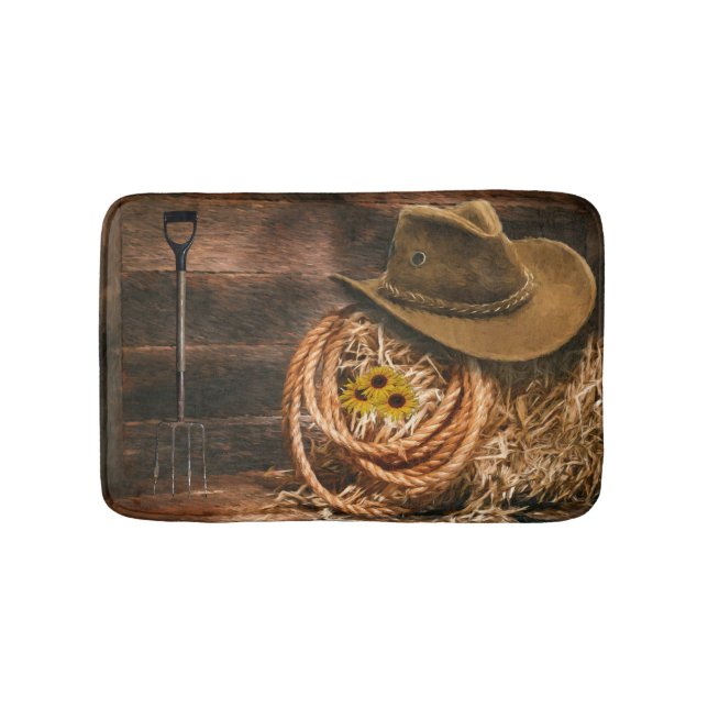 Tapis De Bain Casquette Cowboy (Devant)