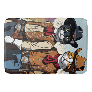 Tapis De Bain Cat Cowboys