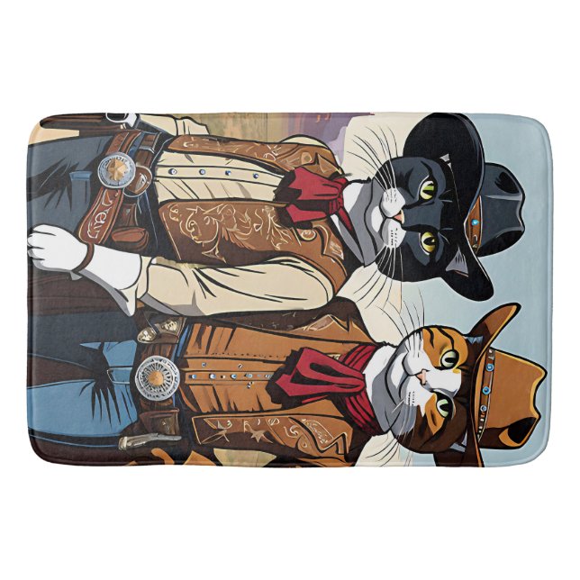 Tapis De Bain Cat Cowboys (Devant)
