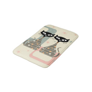 Tapis De Bain Cat du milieu du siècle moderne
