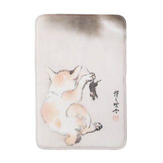 Tapis De Bain CAT ET SOURIS par Kyosai Kawanabe)
