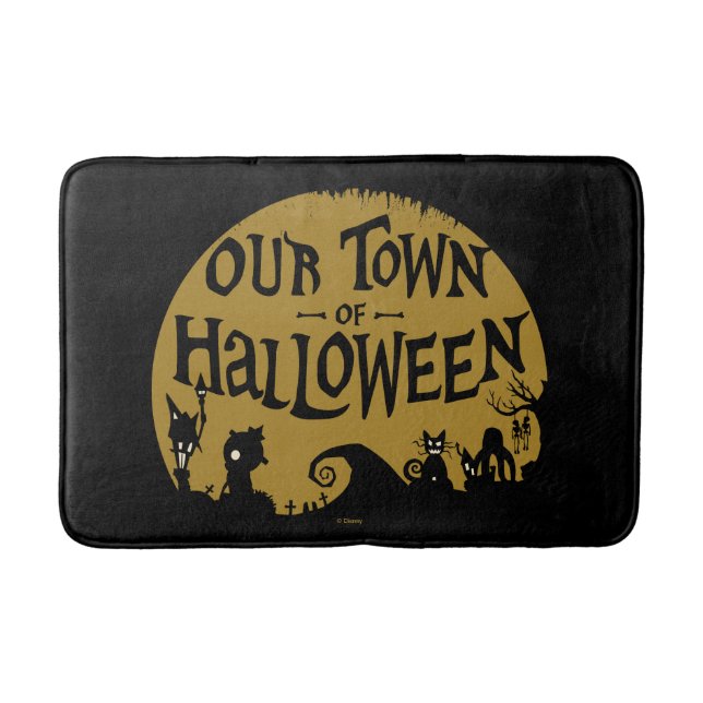 Tapis De Bain Cauchemar avant Noël | Notre Ville D'Halloween (Devant)