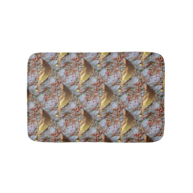 Tapis De Bain Cèdre cirage oiseaux Motif de la nature (Devant)