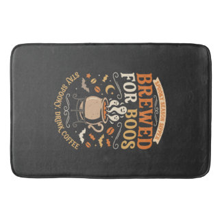 Tapis De Bain Célébration de fantômes de café d'Halloween