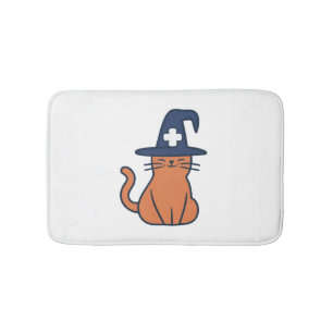 Tapis De Bain Célébrez la chute avec une Feline Twist - Un Nu Éf