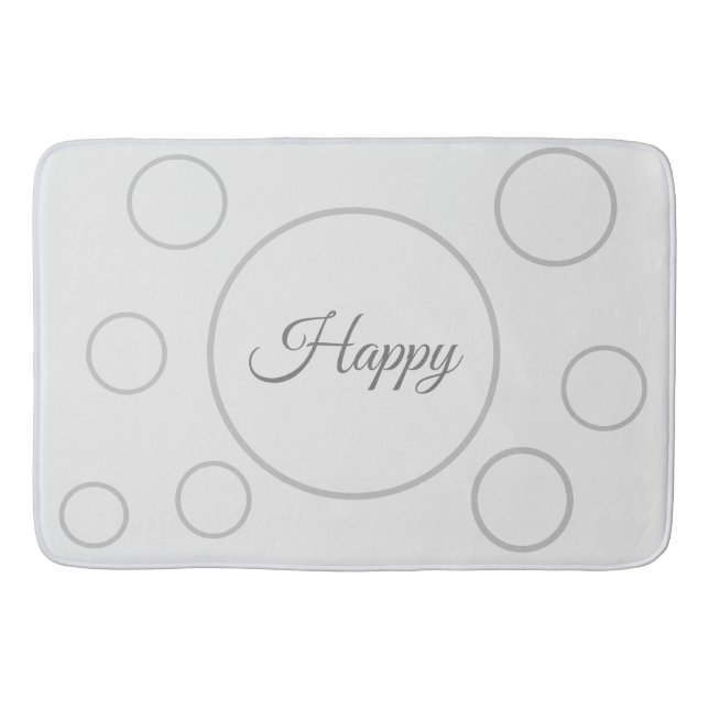Tapis De Bain Cercles Continus Joyeux (Devant)