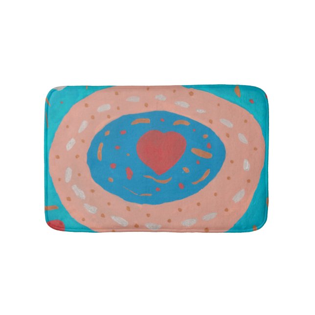 Tapis de bain Cercles d'amour (Devant)