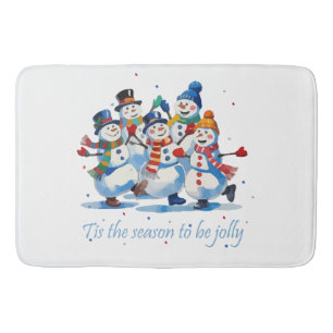 Tapis De Bain C'est la saison d'être joyeux Danse de joyeux bons