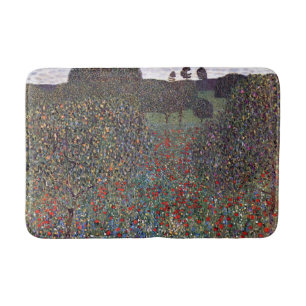 Tapis De Bain Champ de pavots, Gustav Klimt