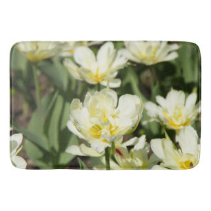 Tapis De Bain Champ de tulipes blanches