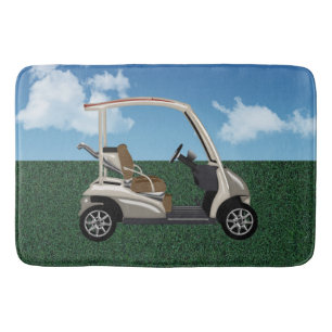 Tapis De Bain Chariot de golf sur les liens