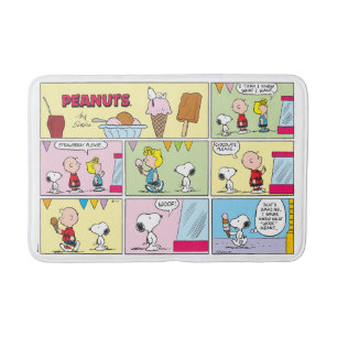 Tapis De Bain Charlie Brown, Snoopy & Sally   Crème glacée