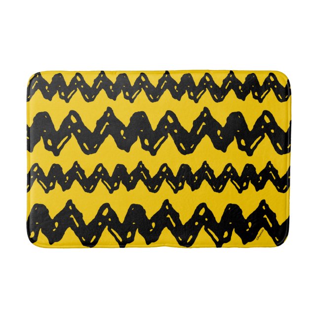 Tapis De Bain Charlie Brown Zig Zag Motif (Devant)