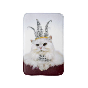 Tapis De Bain Chat dans une couronne