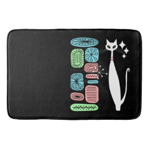 Tapis De Bain Chat frais moderne de la rétro moitié du siècle