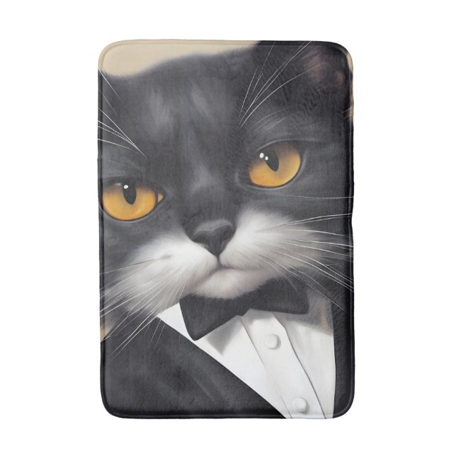 Tapis De Bain Chat intelligent (Devant (Vertical))