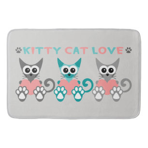 Tapis De Bain Chat Kitty Cuite Personnalisé Grand Mat Bain