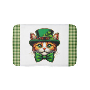 Tapis De Bain Chat mignon/chaton Saint Patrick's Day