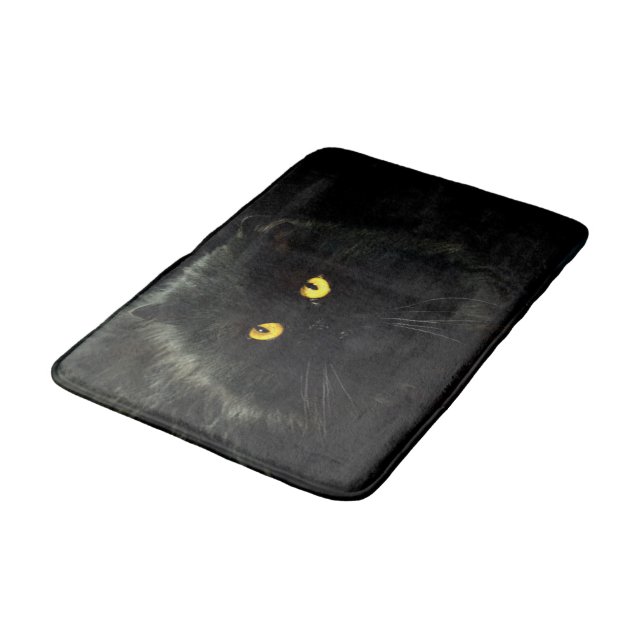 Tapis De Bain Chat noir (Angle)
