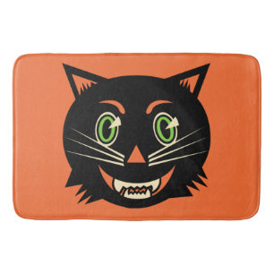Tapis De Bain Chat noir vintage