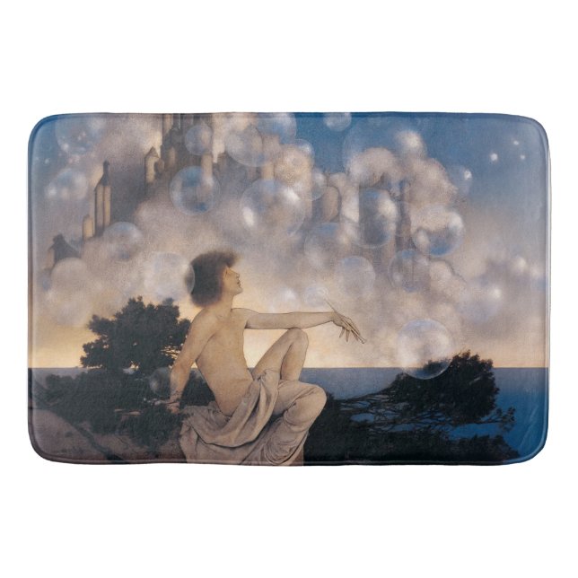 Tapis De Bain Châteaux en Espagne de Maxfield Parrish 1904 Fanta (Devant)