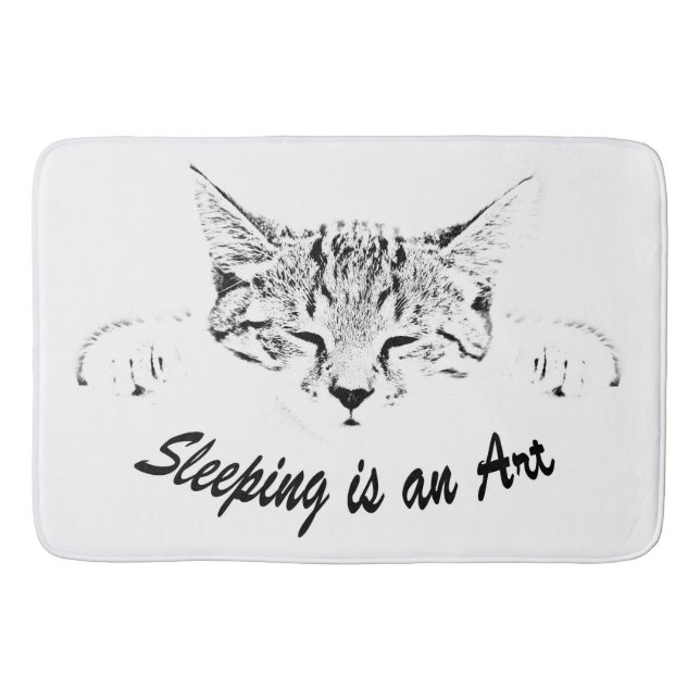 Tapis De Bain Chaton dormant (Devant)