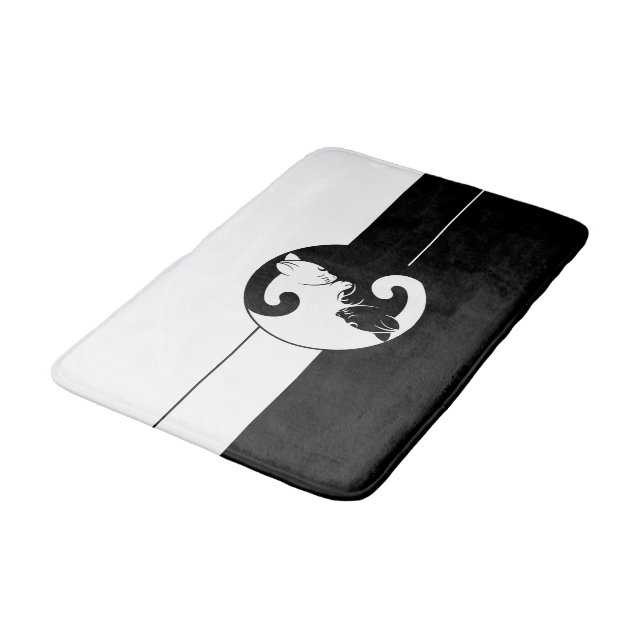 Tapis De Bain Chats de yang de Yin (Angle)