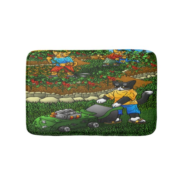 Tapis De Bain Chats d'été (Devant)