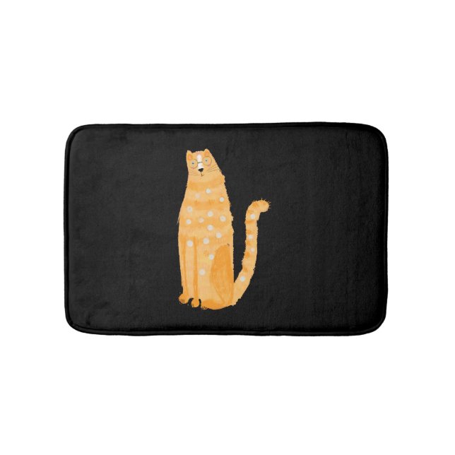 Tapis De Bain Chats Orange (Devant)