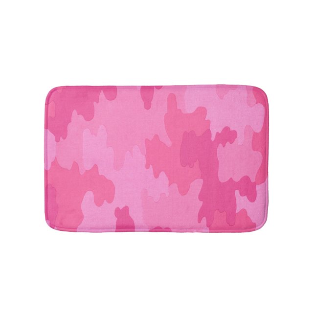 Tapis De Bain Chaud Camouflage rose (Devant)