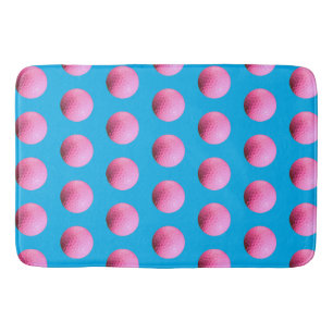 Tapis De Bain Chaud rose balle de golf Motif Blue Bath Mat