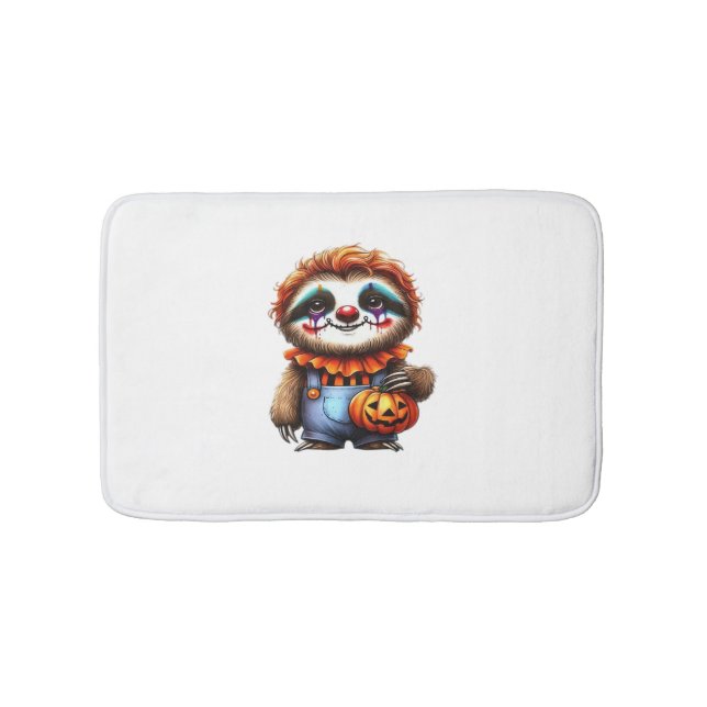 Tapis De Bain Chemise Clown Sloth Halloween surdimensionnée T-sh (Devant)