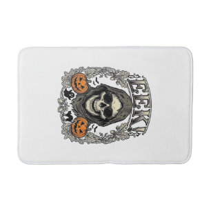 Tapis De Bain Chemise Graphique Crâne Halloween Gravure Vintage 