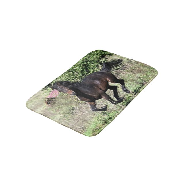 Tapis De Bain Cheval de châtaignier à galop (Angle)